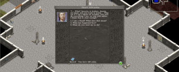 Avadon: The Black Fortress – dialogscene i isometrisk RPG med Heart Miranda i Black Fortress og taktisk oversigtskort