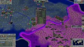 Skærmbillede fra Supreme Ruler: Cold War, der viser militære enheder og strategisk overblik over Korea under Den Kolde Krig med fokus på USSR og Nordkorea.