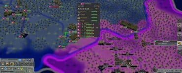 Skærmbillede fra Supreme Ruler: Cold War, der viser militære enheder og strategisk overblik over Korea under Den Kolde Krig med fokus på USSR og Nordkorea.