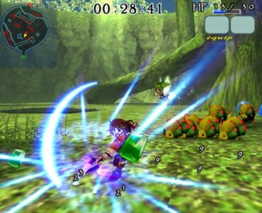 Gameplay fra Chantelise: A Tale of Two Sisters med magiske kampe mod fjender i et japansk action-RPG