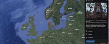 Google Earth her testet i Chrome browseren på en Mac.