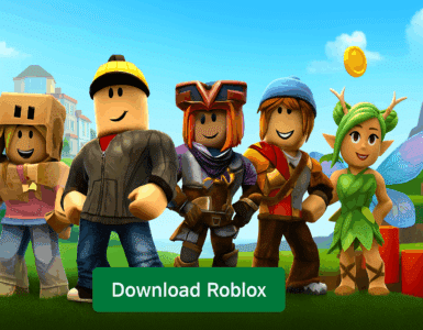 Farverigt Roblox-univers med avatars i forskellige miljøer – download Roblox og oplev spillet sammen med millioner af spillere