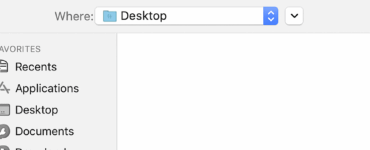 Screenshot fra vores test af CollageIt på Mac, hvor vi eksporterer en billedcollage til PDF via 'Save As'-vinduet.