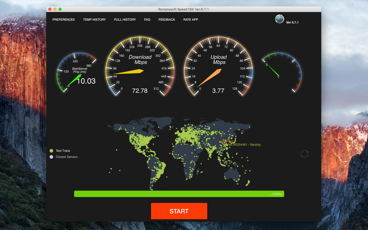 SpeedTest (RomanySoft) – Gratis hastighetstest og diagnose for Windows og Mac.