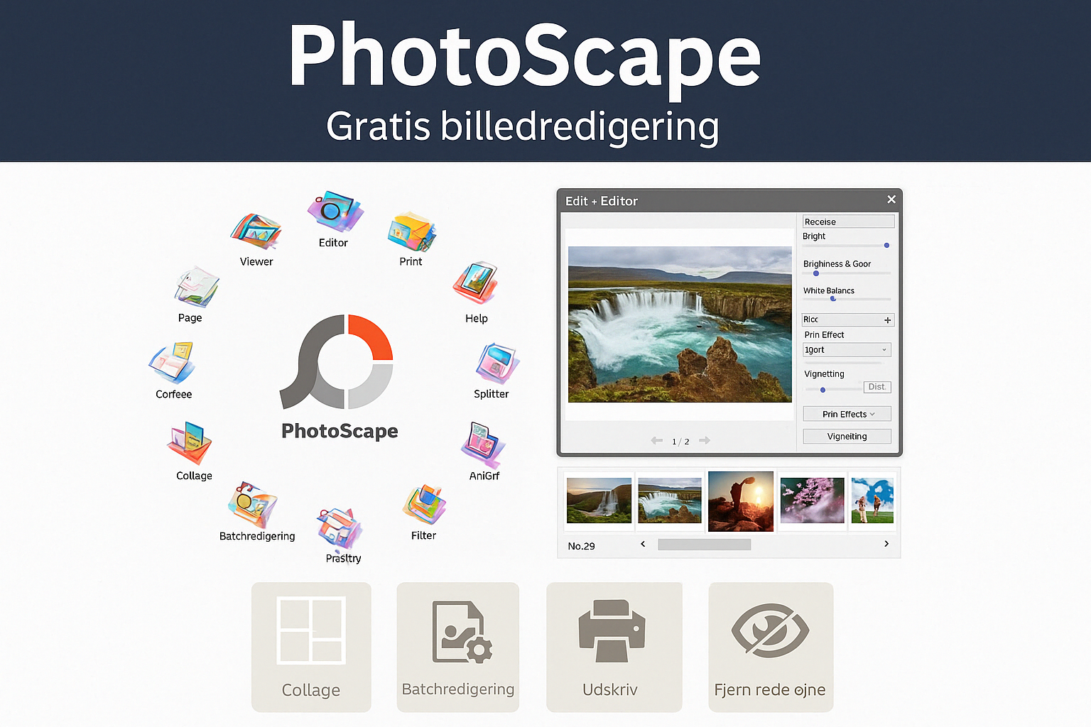 PhotoScape – Gratis og allsidig bildebehandlingsprogram.