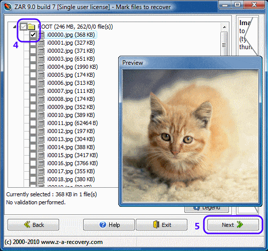 Funktioner og brugervenlighed i Digital Image Recovery.