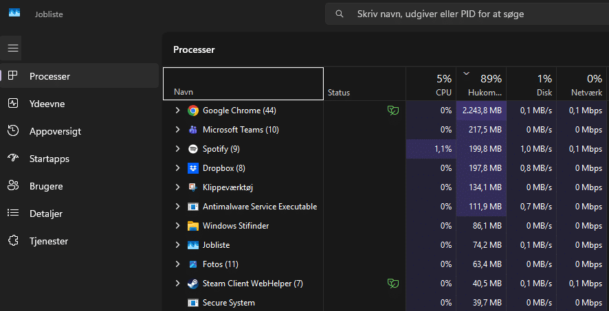 Google Chrome im Test – hoher RAM-Verbrauch bei vielen geöffneten Tabs.