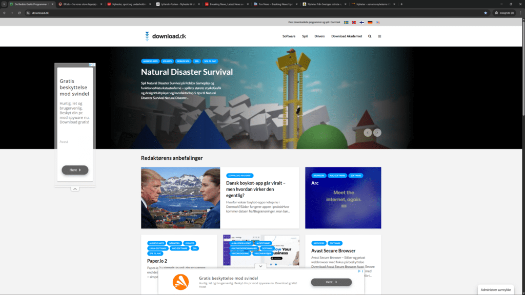 Google Chrome im Test mit vielen geöffneten Tabs auf deutschedownloads.de – zeigt den Browser im Alltag und seine Performance.