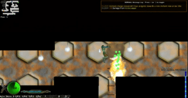 Gameplay fra A Valley Without Wind hvor spilleren bruger magi i en underjordisk dungeon fyldt med fjender og fælder