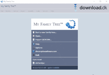 Dit stamtræ kan gemmes digitalt med My Family Tree. Download My Family Tree gratis her på Downlad.dk.