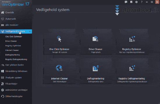Få mest muligt ud af Windows med WinOptimizer Free.