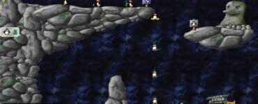 Actionfyldt screenshot taget fra vores test af Pingus.