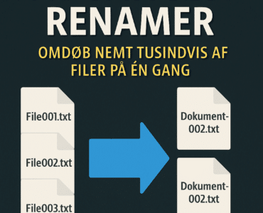 Omdøb tusindvis af filer med Advanced Renamer. Gratis og effektiv batch renamer til Windows. Perfekt til billeder, musik og mere.