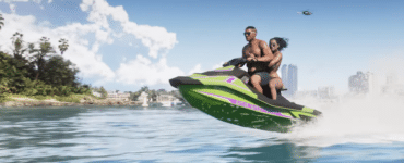 GTA 6 gameplay med jetski på vandet ud for Vice City