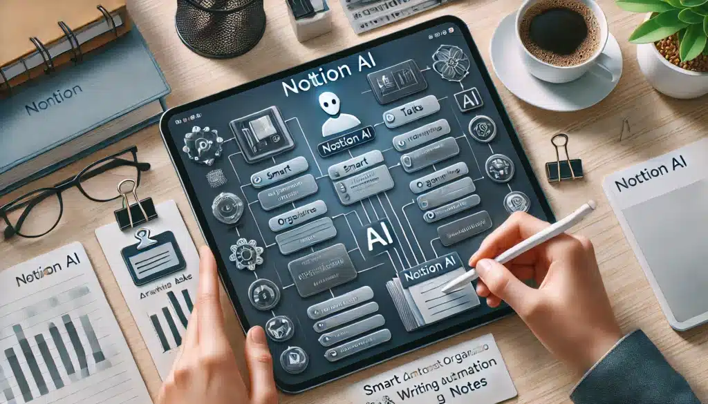 Notion AI fungerer sammen med dit notesystem og projektsstyringsssytem.