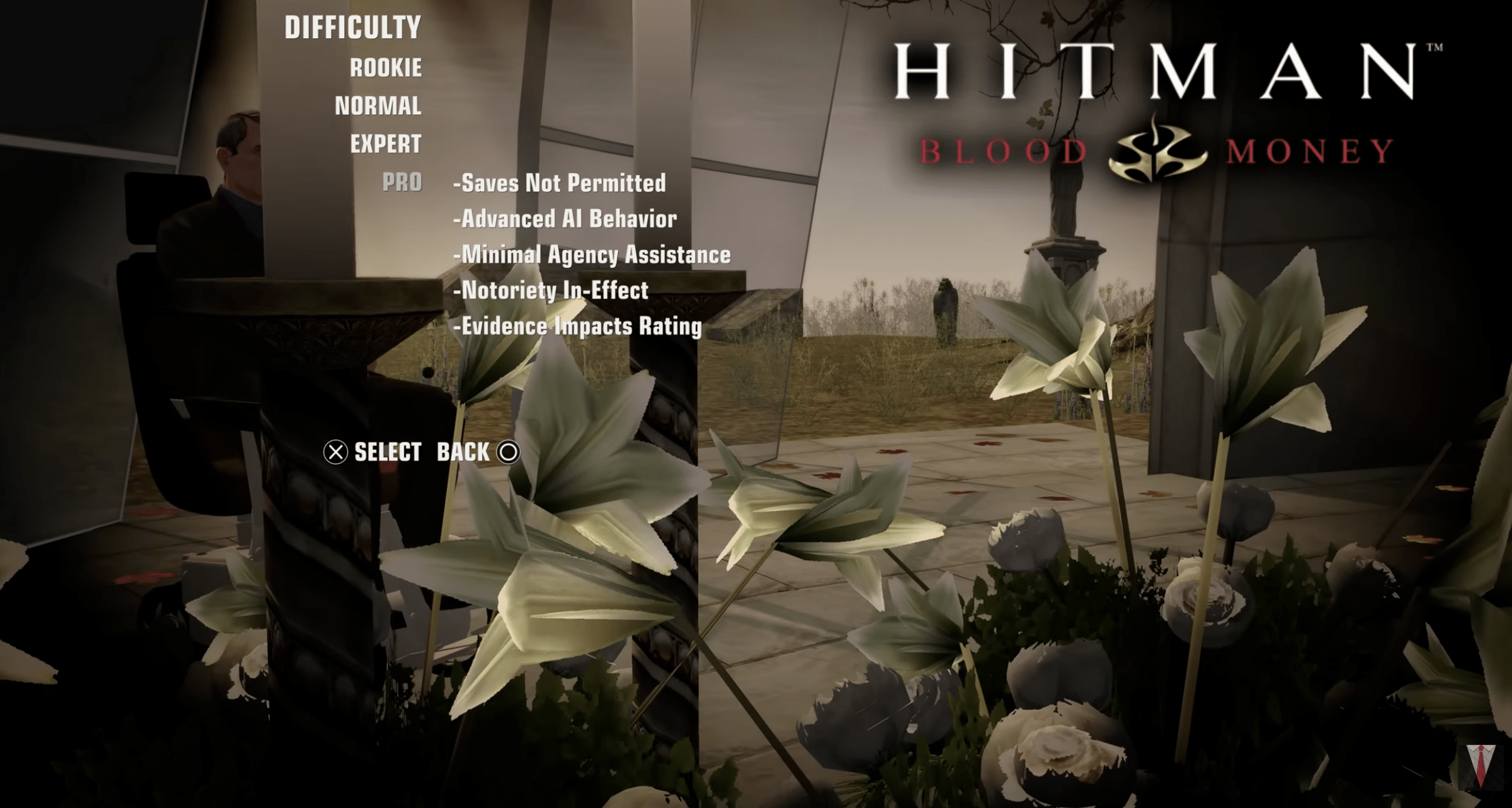Hitman: Blood Money Startbildschirm