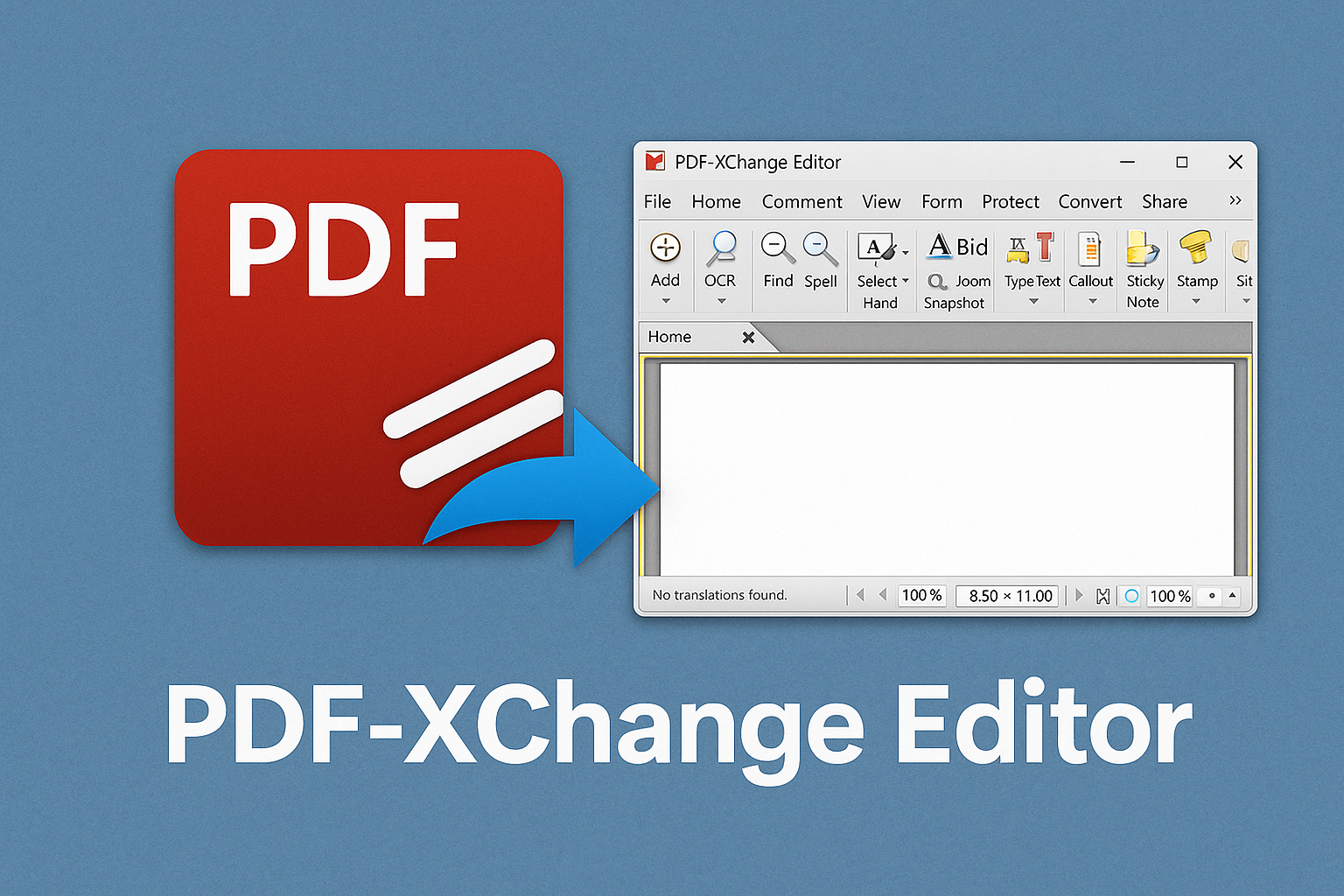 PDF-XChange Editor gir deg mulighet til gratis PDF-redigering i Windows. Rediger, kommenter og bruk OCR – alt i én rask og brukervennlig pakke for Windows.