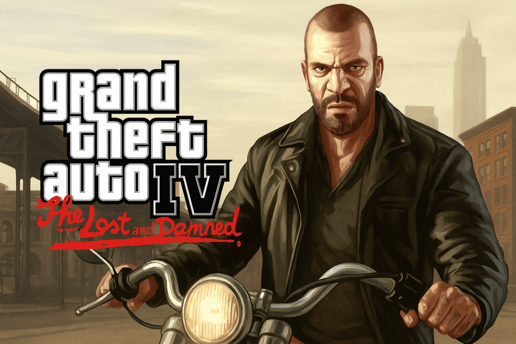 Oplev GTA 4: The Lost and Damned – en rå og mørk udvidelse med bandekrig, motorcykler og moralske valg. Spil det nu via Episodes from Liberty City.