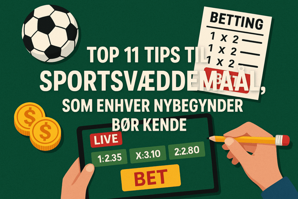 Opdag de 11 bedste tips til sportsvæddemål, som enhver nybegynder skal kende for at få succes.