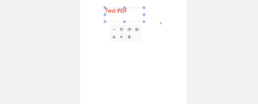 Skærmbillede fra vores test af Xodo PDF, hvor vi redigerer tekst i en PDF via redigeringsværktøjerne.