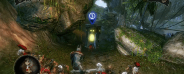 Overlord 2 gameplay med Overlord og en stor gruppe minions i en junglefyldt bane