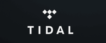 Tidal logo på mørk gradientbaggrund uden tekst, i bredt format.