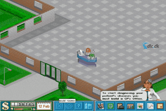 Ein neues Krankenhaus wird im Klassiker Theme Hospital eröffnet.