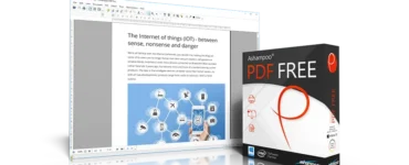 Screenshot og boxshot fra Ashampoo PDF Free.