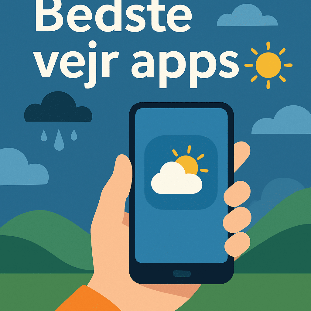 Find den bedste vejr app til iPhone og Android i Danmark 2025. Vi guider dig til præcis vejrudsigt, lynradar og gratis vejr apps.