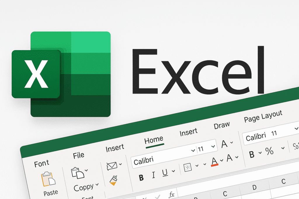 Excel online og Excel via 365. Topbillede.