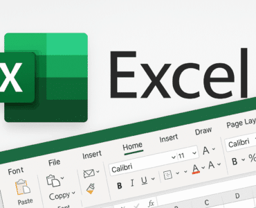 Excel online og Excel via 365. Topbillede.