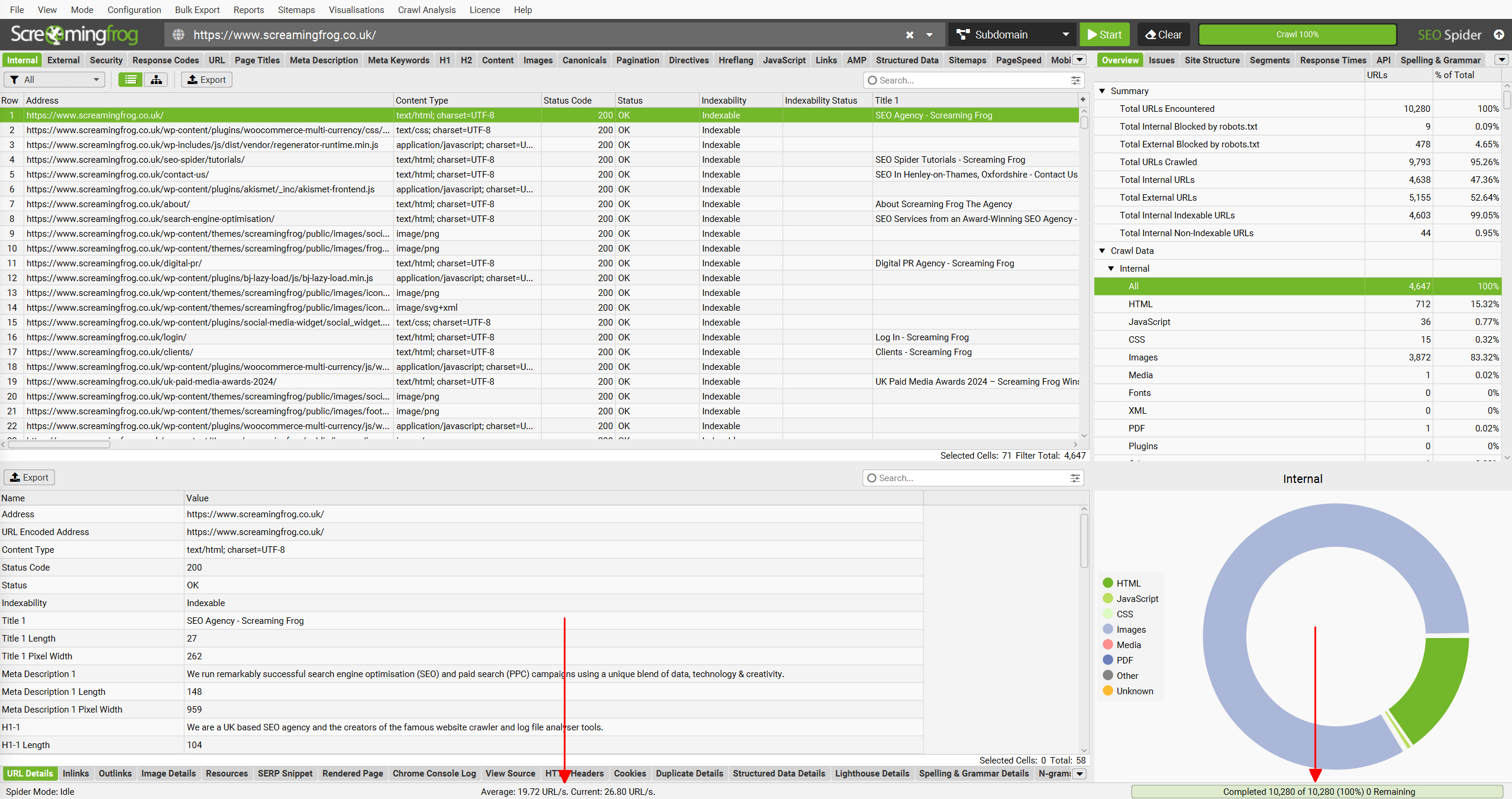 Screaming Frog SEO Spider