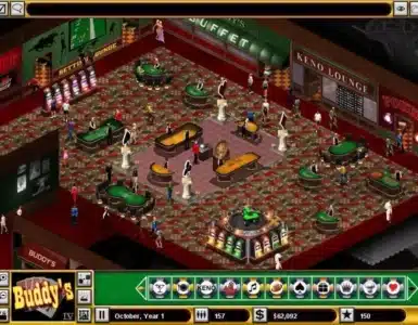 In-play screenshot fra casinoet bygget op i Casino Empire.