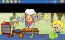 Der bliver tilberedt mad i Pixeline i Pixieland.