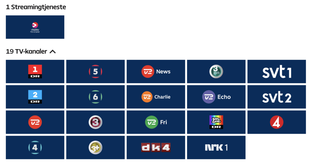 Dette er en af Allentes mest populære pakker med ViaPlay og en række populære kanaler inkluderet klar til streaming.