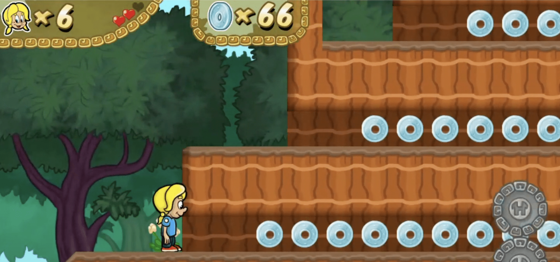 Det samles mynter i Pixeline: Jungleskatten