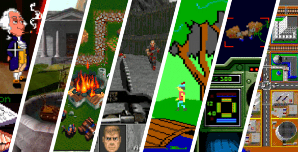 Collage af klassiske offline PC-spil, der kan spilles på Windows uden internet