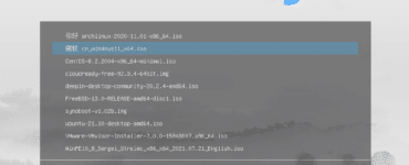 Ventoy boot-menu med flere ISO-filer til Windows og Linux på multiboot USB