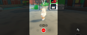 Clip It på Roblox med optageknap og scene-menu, hvor man vælger location til korte klip